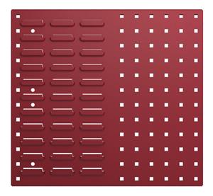 14025153.** Bott cubio Combination panel 495mm wde x 457mm high. 1/2 perforated (square hole) panel for use with tool hooks and 1/2 louvre panel for use...